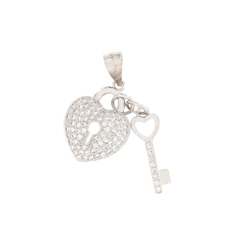 CIONDOLO ARGENTO ZIRCONE