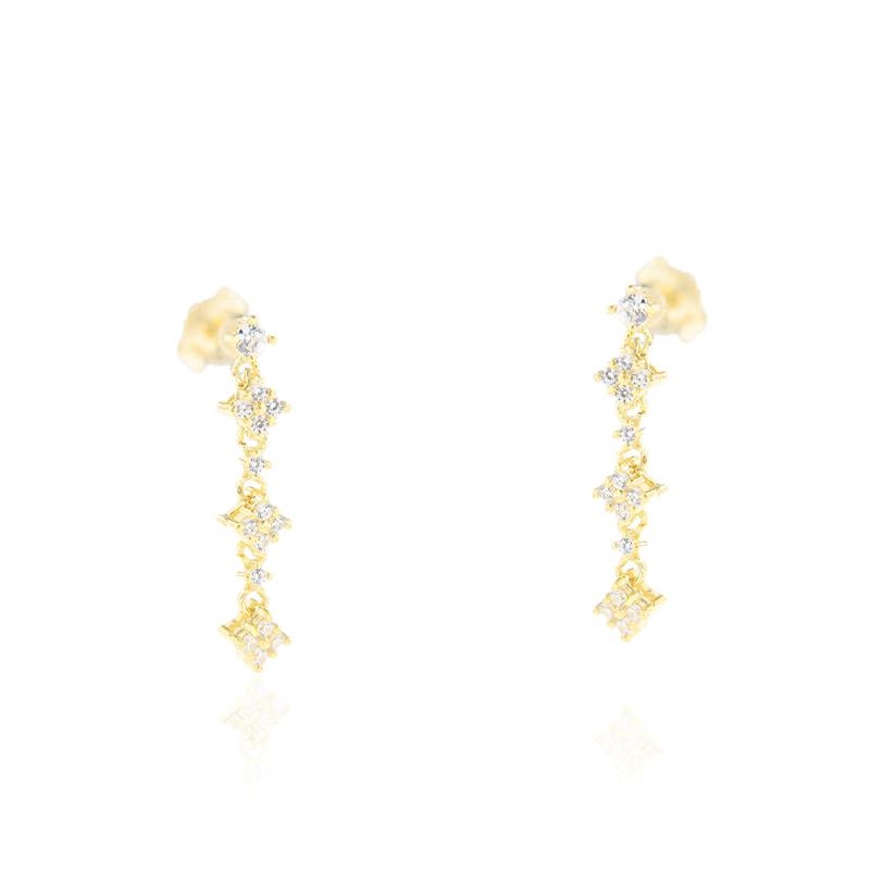 ORECCHINO ARGENTO ZIRCONE 3PZ