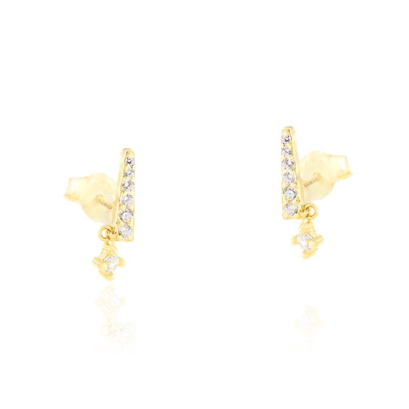 ORECCHINO ARGENTO ZIRCONE 3PZ