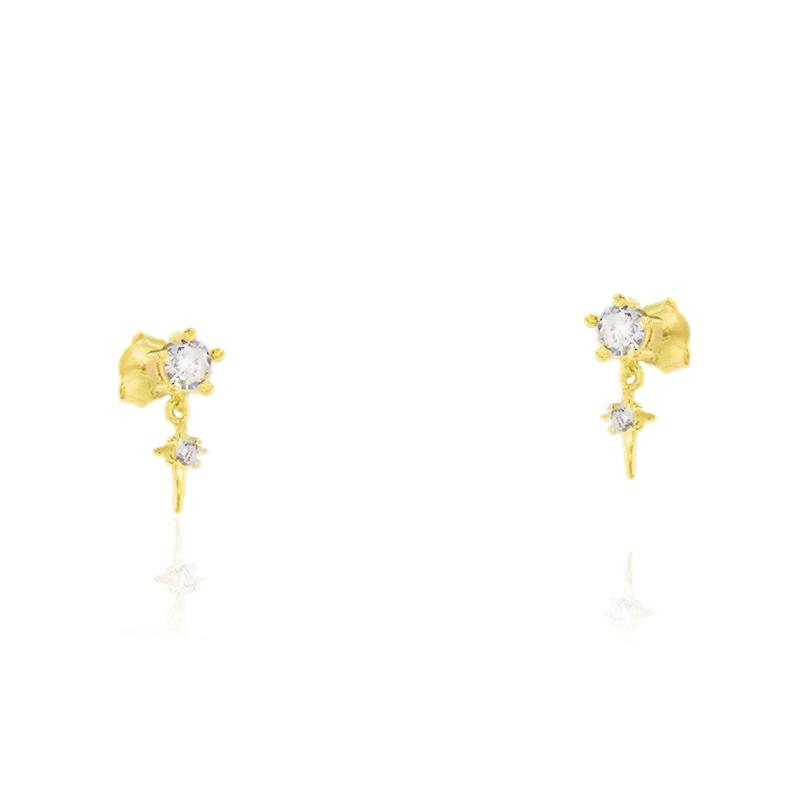 ORECCHINO ARGENTO ZIRCONE 3PZ