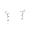 ORECCHINO ARGENTO ZIRCONE 3PZ