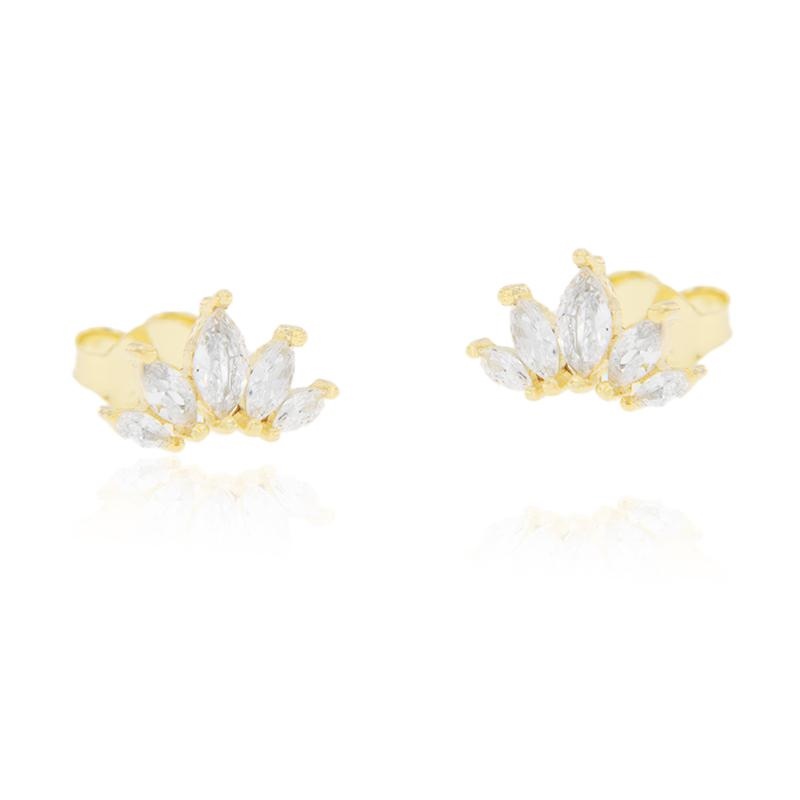 ORECCHINO ARGENTO ZIRCONE 3PZ