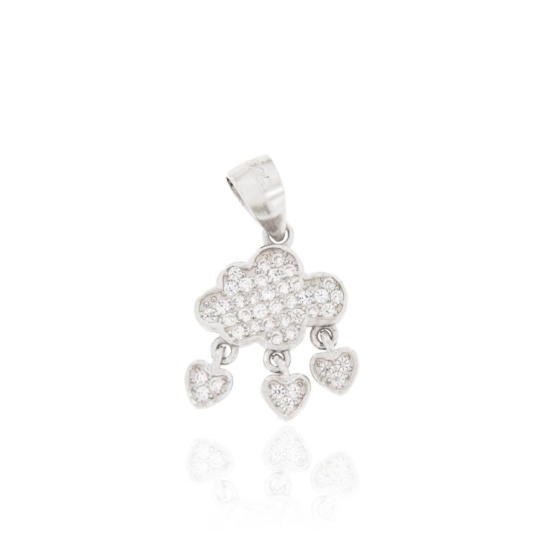 CIONDOLO ARGENTO ZIRCONE