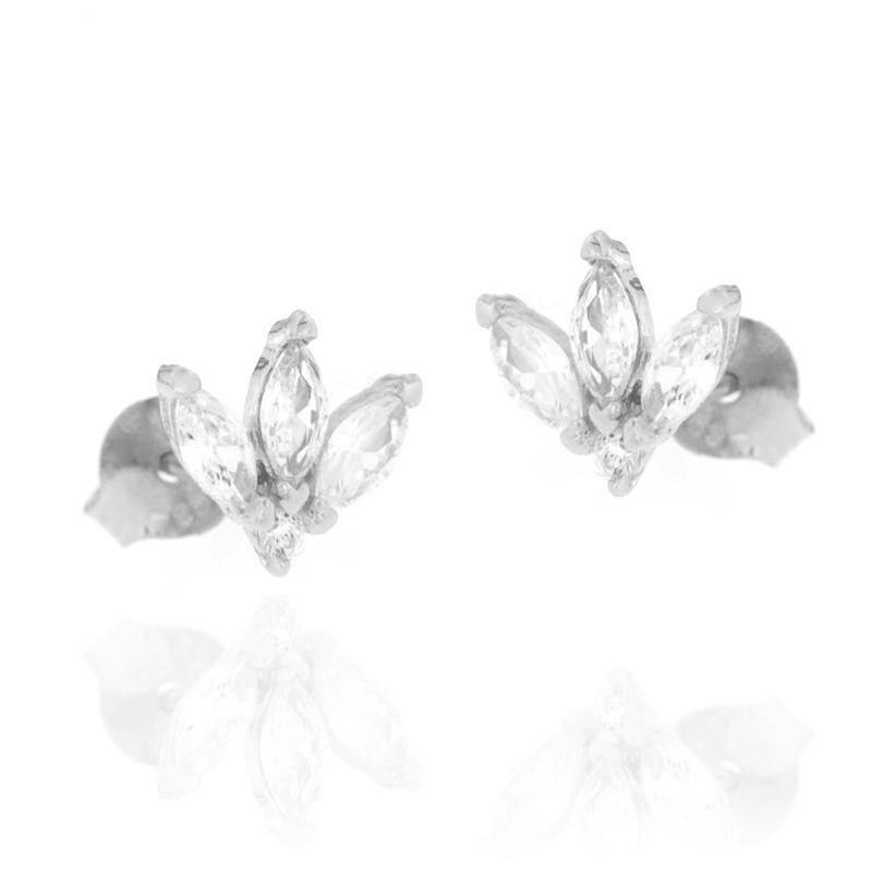 ORECCHINO ARGENTO ZIRCONE 3PZ