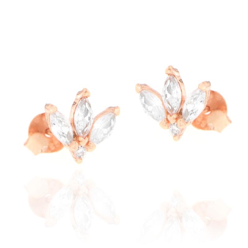 ORECCHINO ARGENTO ZIRCONE 3PZ