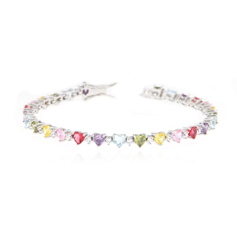 BRACCIALE ARGENTO TENNIS