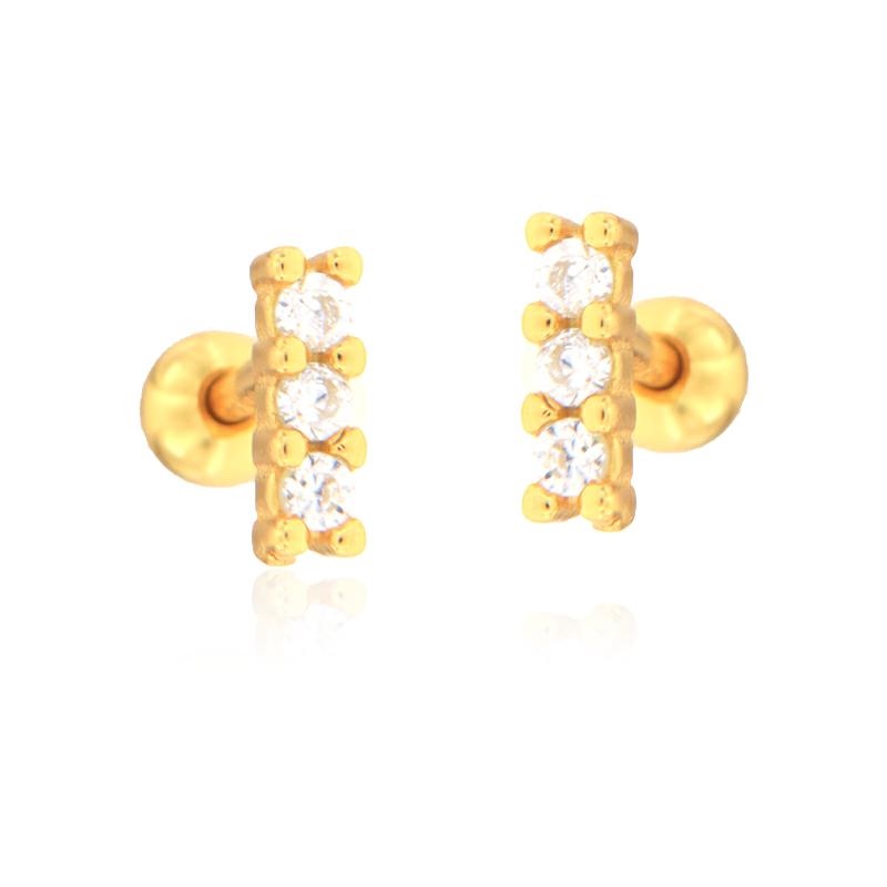 PIERCING ARGENTO ZIRCONE 3PZ