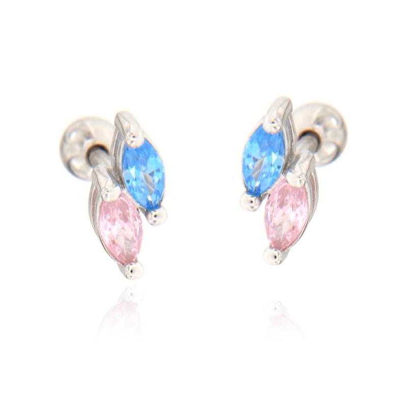 PIERCING ARGENTO ZIRCONE 3PZ