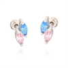 PIERCING ARGENTO ZIRCONE 3PZ