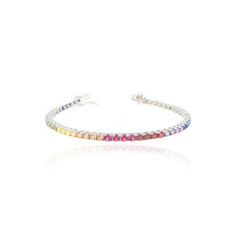 BRACCIALE ARGENTO ZIRCONE TENNIS