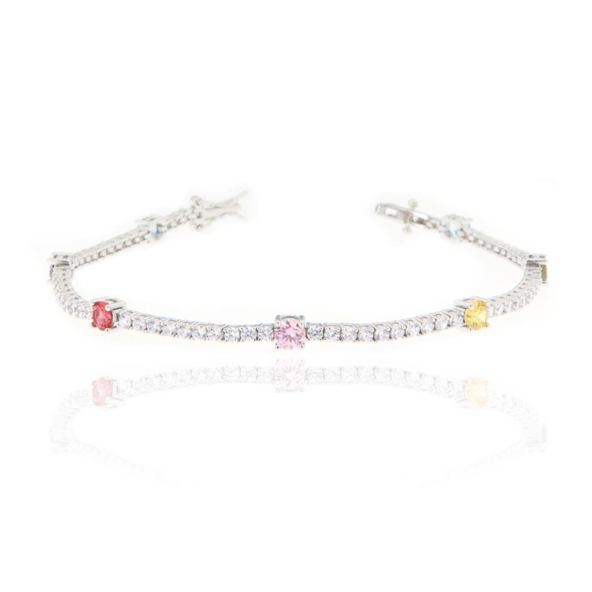 BRACCIALE ARGENTO ZIRCONE TENNIS