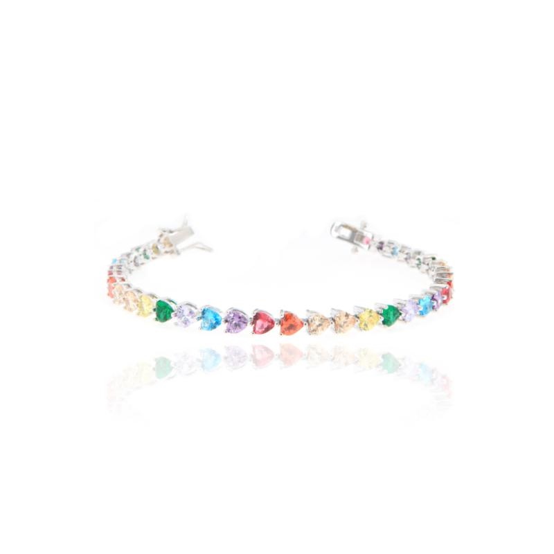 BRACCIALE ARGENTO TENNIS