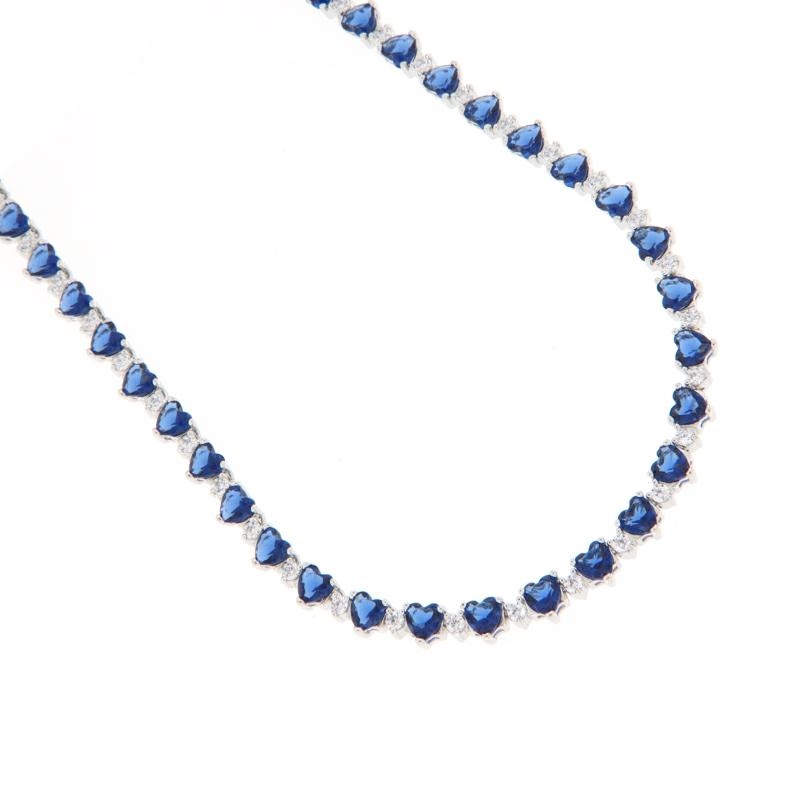 COLLIER ARGENTO TENNIS