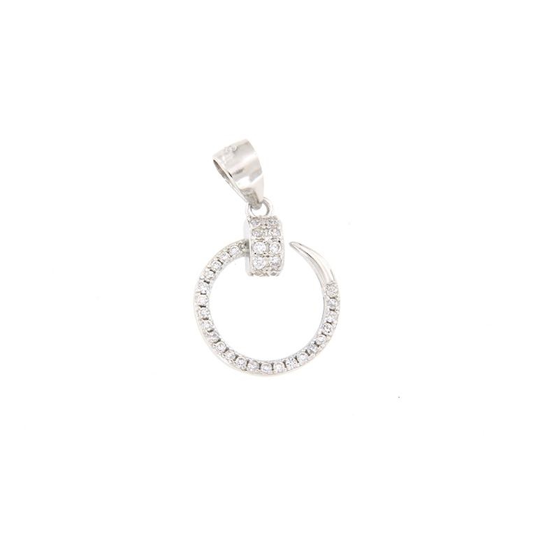 CIONDOLO ARGENTO ZIRCONE