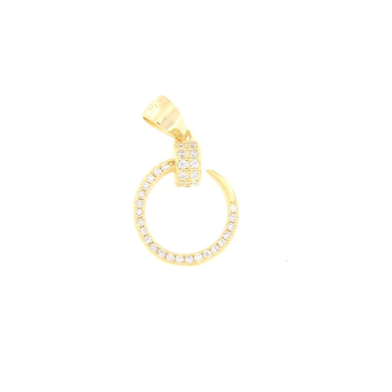 CIONDOLO ARGENTO ZIRCONE