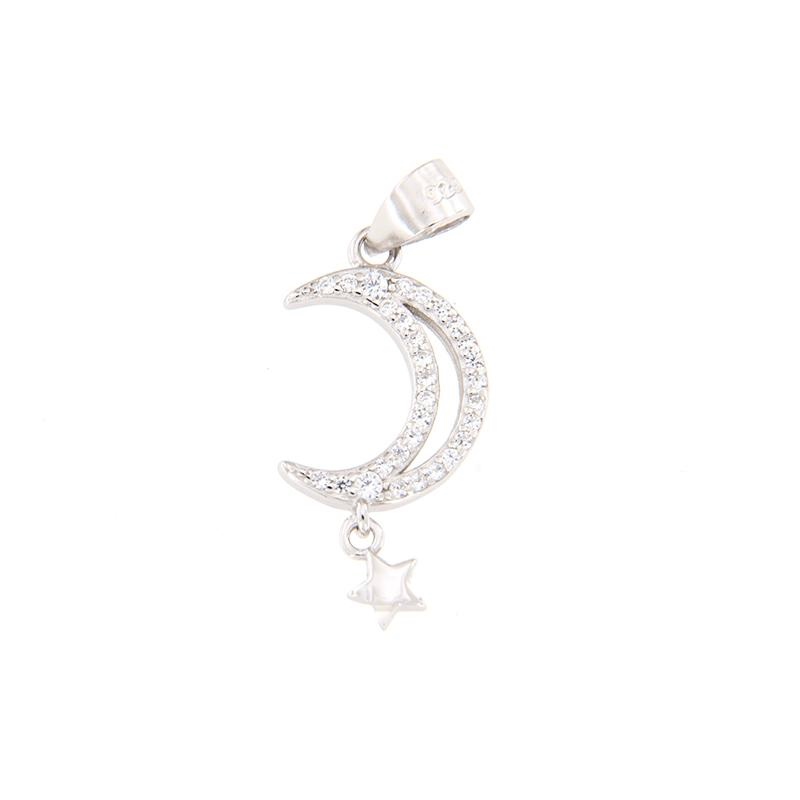CIONDOLO ARGENTO ZIRCONE