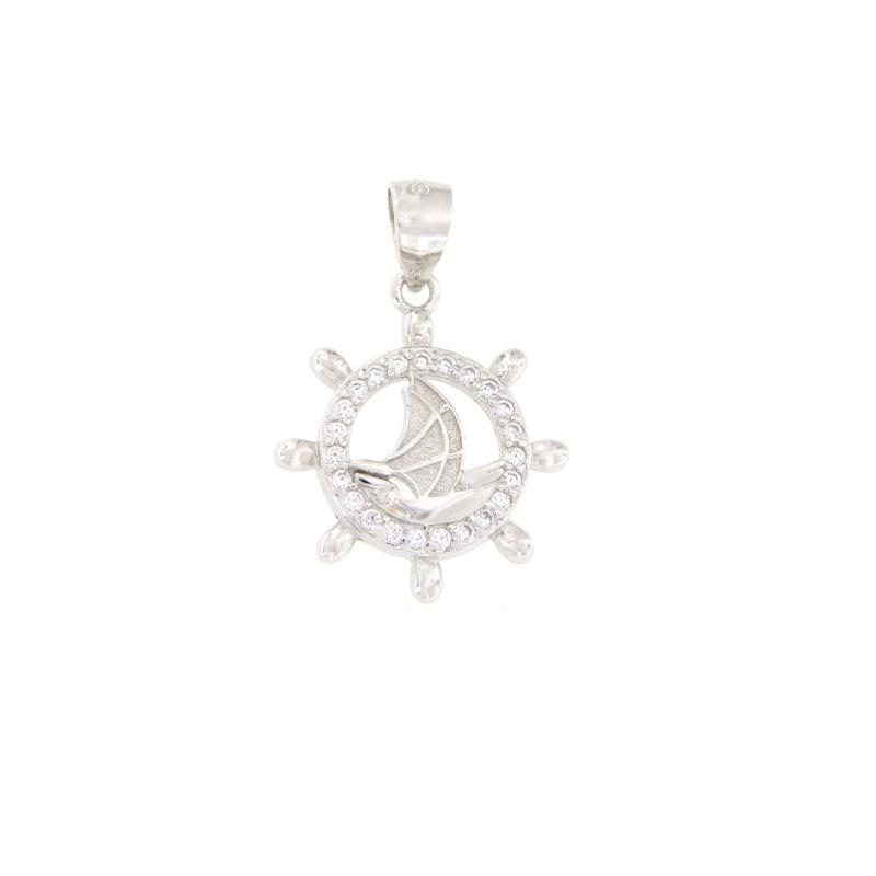 CIONDOLO ARGENTO ZIRCONE