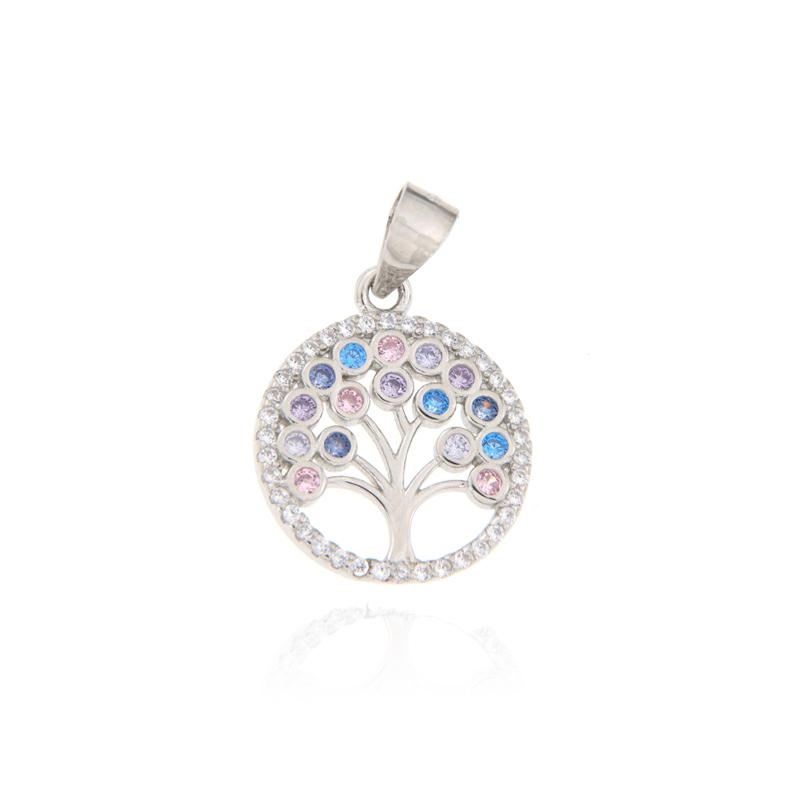 CIONDOLO ARGENTO ZIRCONE