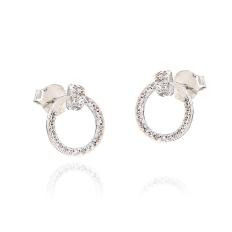 ORECCHINO ARGENTO ZIRCONE 3PZ