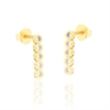 ORECCHINO ARGENTO ZIRCONE 3PZ
