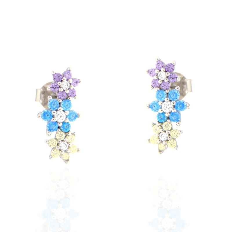 ORECCHINO ARGENTO ZIRCONE 3PZ