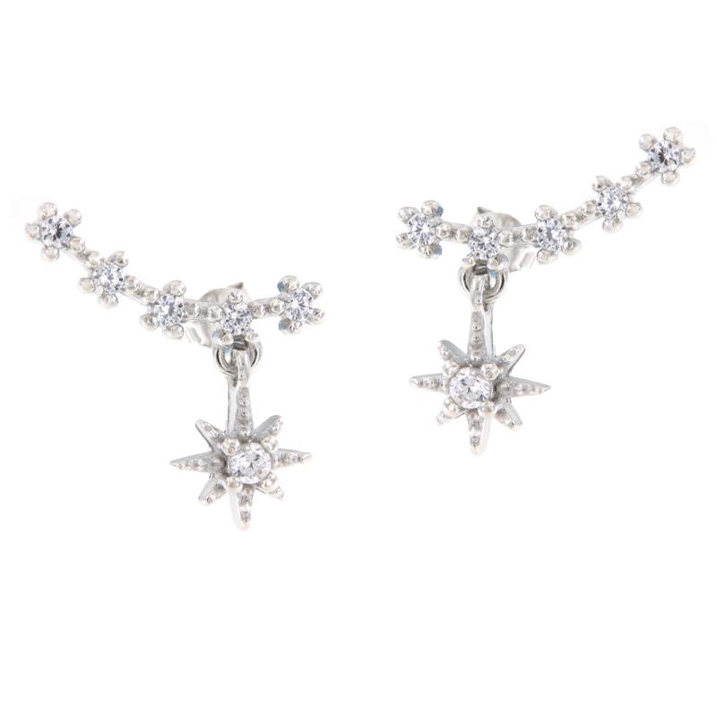 ORECCHINO ARGENTO ZIRCONE 3PZ