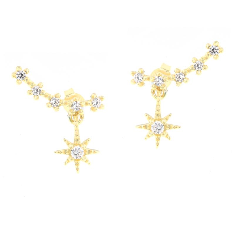 ORECCHINO ARGENTO ZIRCONE 3PZ