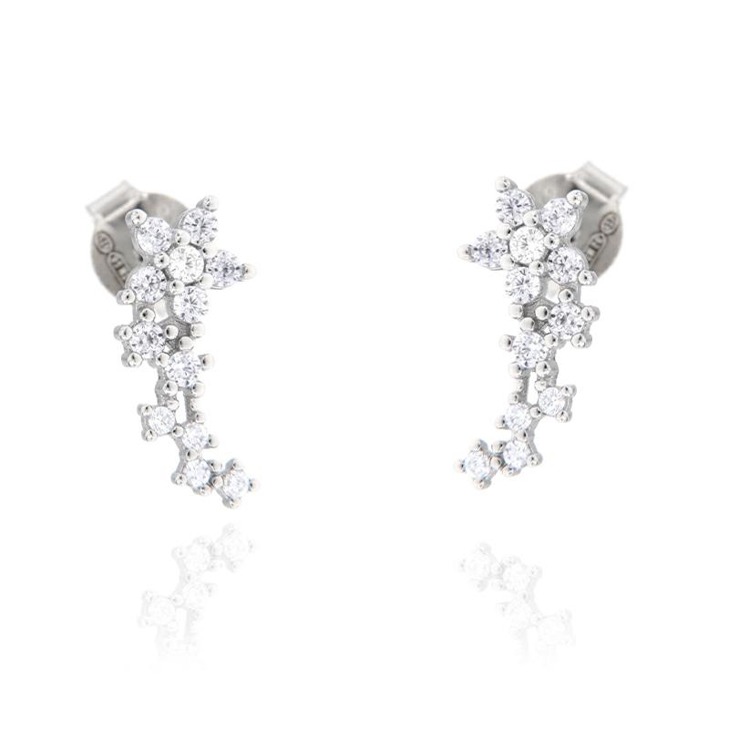 ORECCHINO ARGENTO ZIRCONE 3PZ