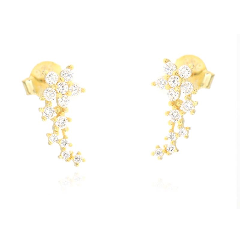 ORECCHINO ARGENTO ZIRCONE 3PZ