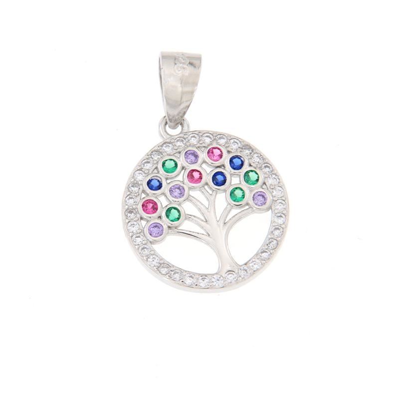 CIONDOLO ARGENTO ZIRCONE