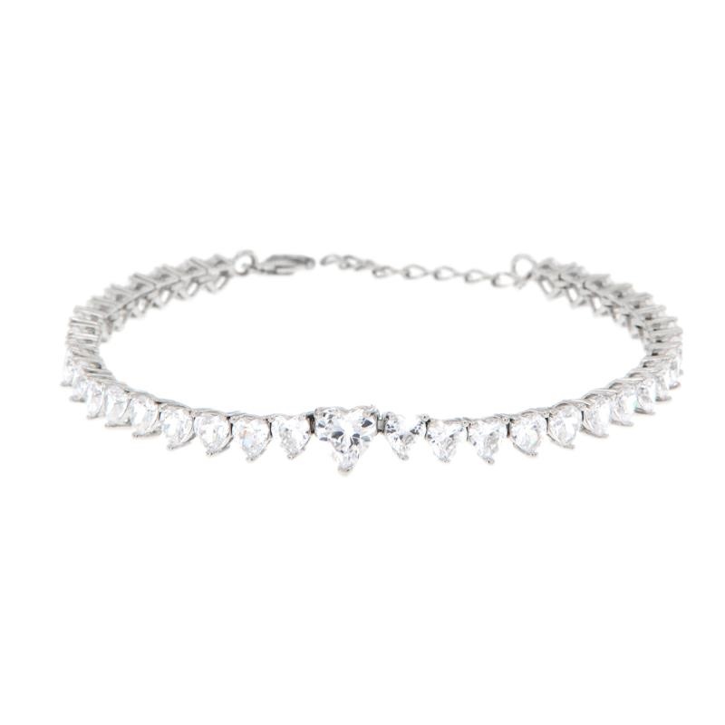 BRACCIALE ARGENTO TENNIS