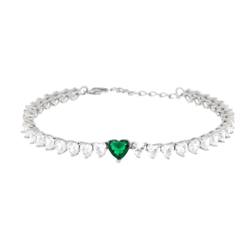 BRACCIALE ARGENTO TENNIS