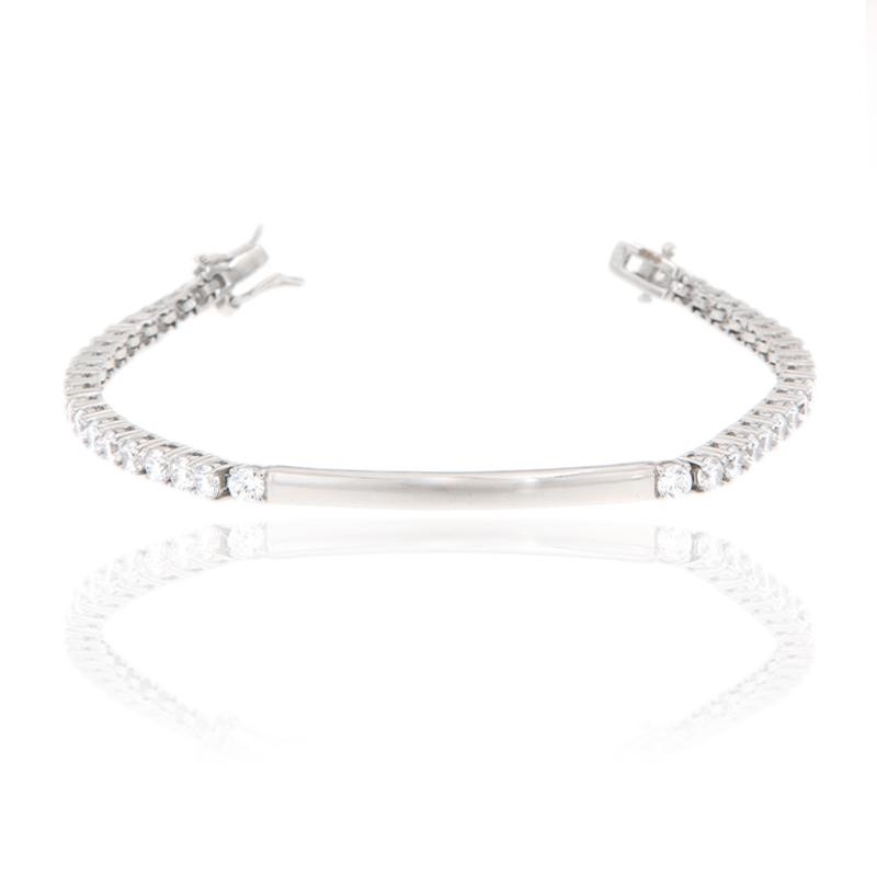 BRACCIALE ARGENTO ZIRCONE TENNIS