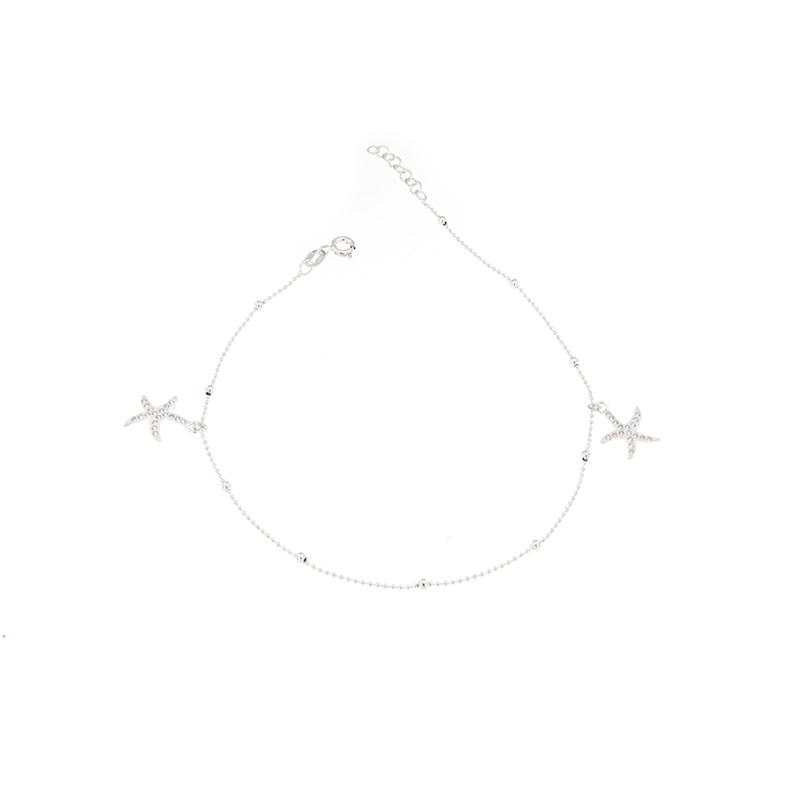 CAVIGLIERA ARGENTO ZIRCONE 3PZ