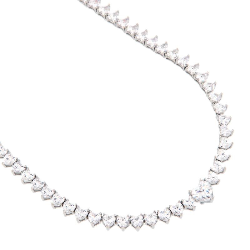 COLLIER ARGENTO TENNIS