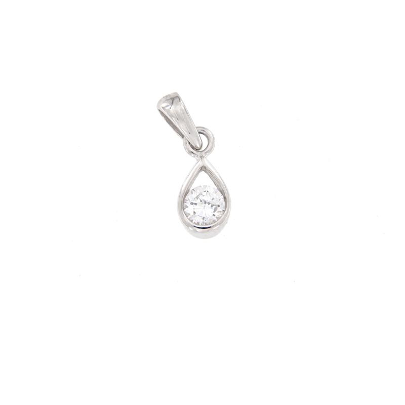 CIONDOLO ARGENTO ZIRCONE