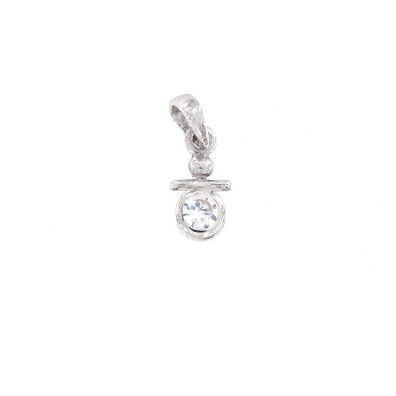 CIONDOLO ARGENTO ZIRCONE