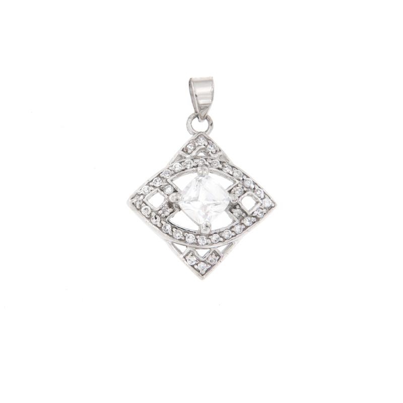 CIONDOLO ARGENTO ZIRCONE