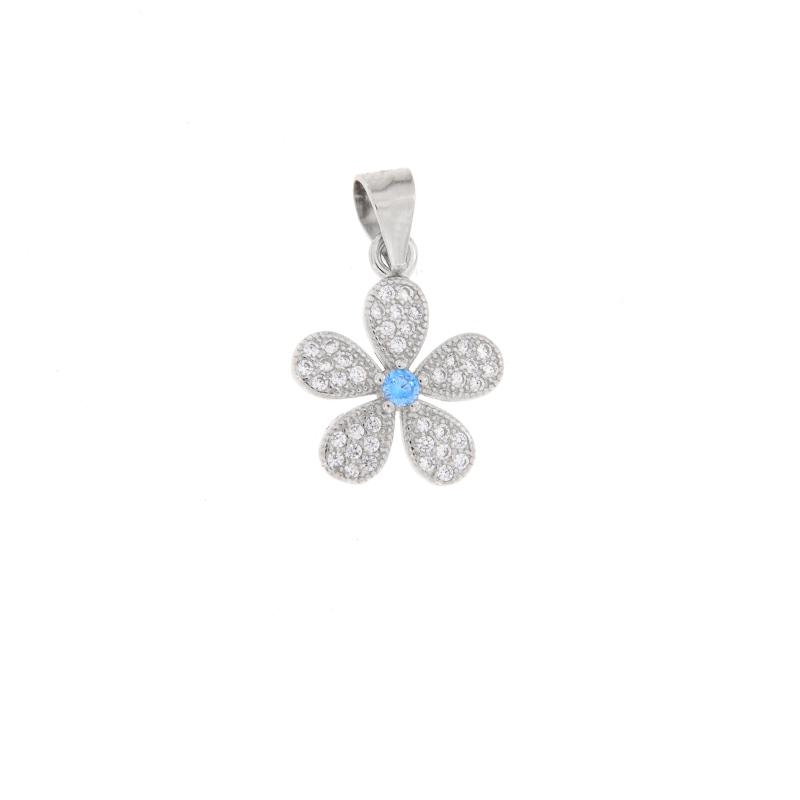 CIONDOLO ARGENTO ZIRCONE