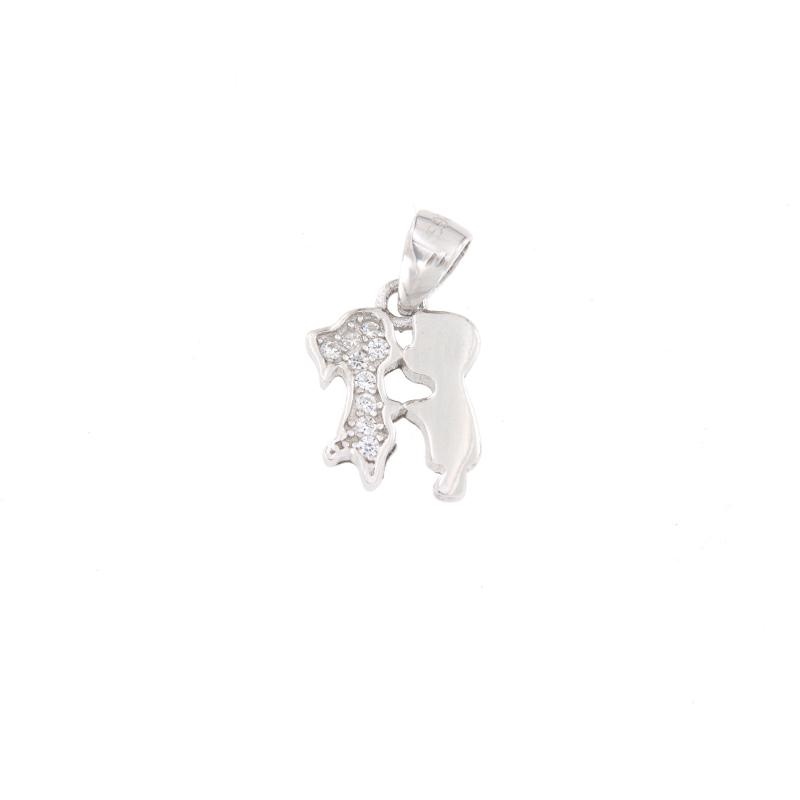 CIONDOLO ARGENTO ZIRCONE