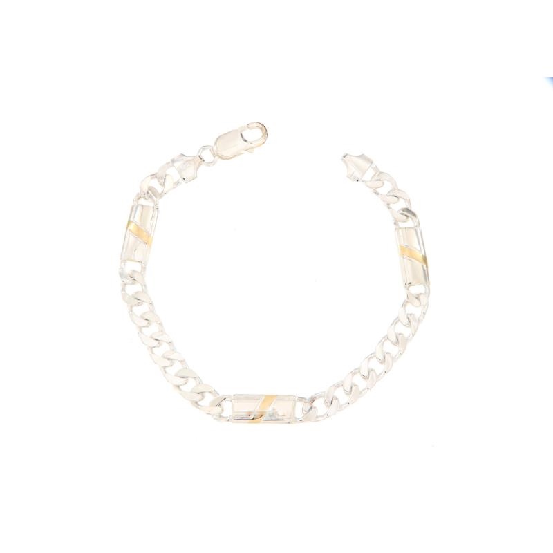 BRACCIALE ARGENTO E ORO