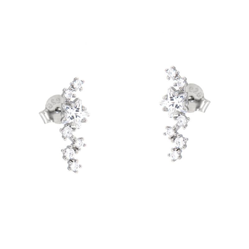 ORECCHINO ARGENTO ZIRCONE 3PZ
