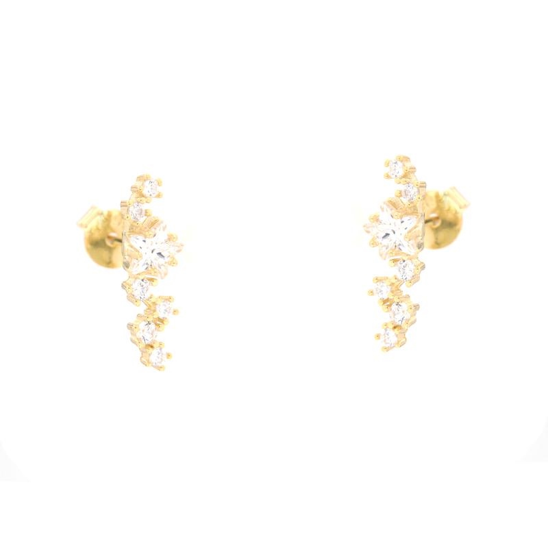 ORECCHINO ARGENTO ZIRCONE 3PZ