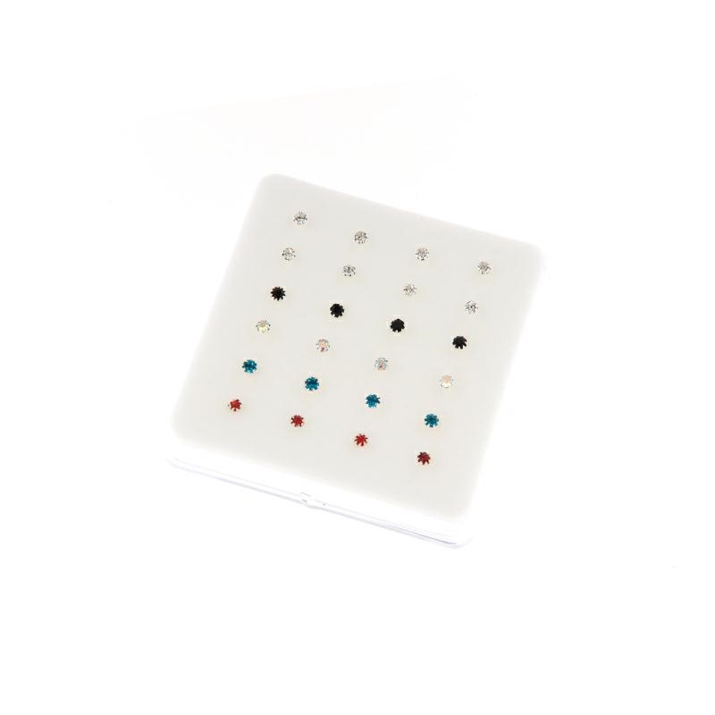 ORECCHINO ARGENTO ZIRCONE 24PZ NASO