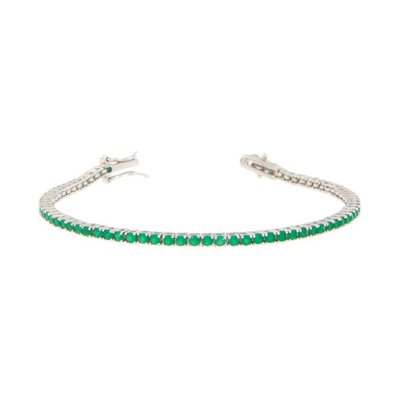 BRACCIALE ARGENTO ZIRCONE TENNIS