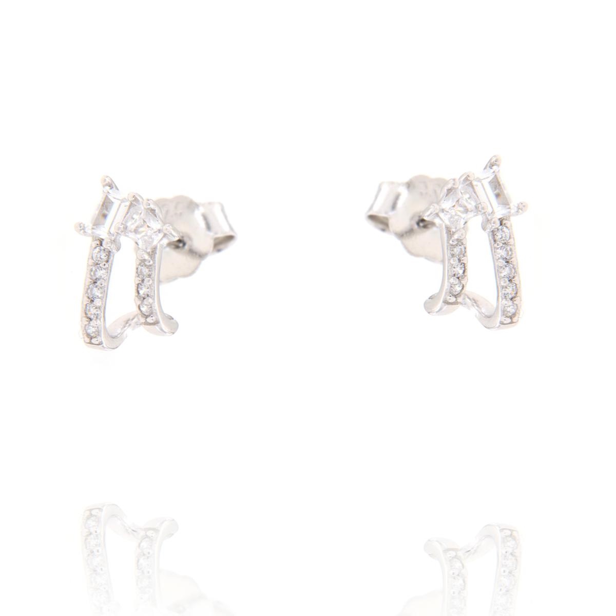 ORECCHINO ARGENTO ZIRCONE 3PZ