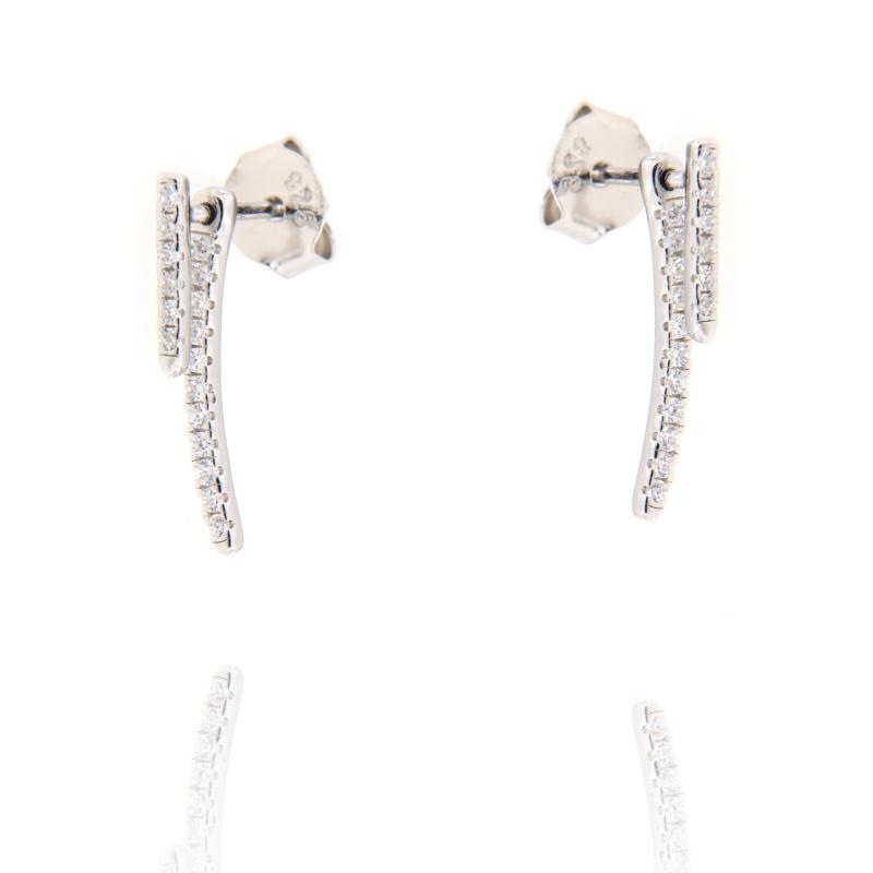 ORECCHINO ARGENTO ZIRCONE 3PZ