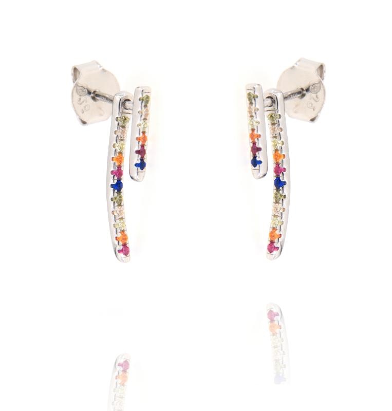 ORECCHINO ARGENTO ZIRCONE 3PZ