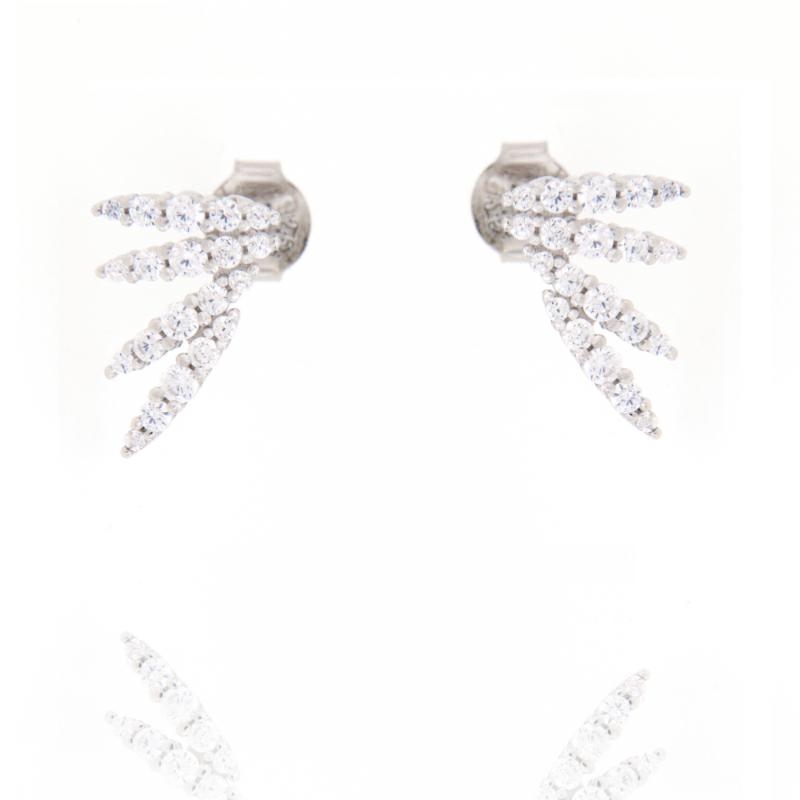 ORECCHINO ARGENTO ZIRCONE 3PZ
