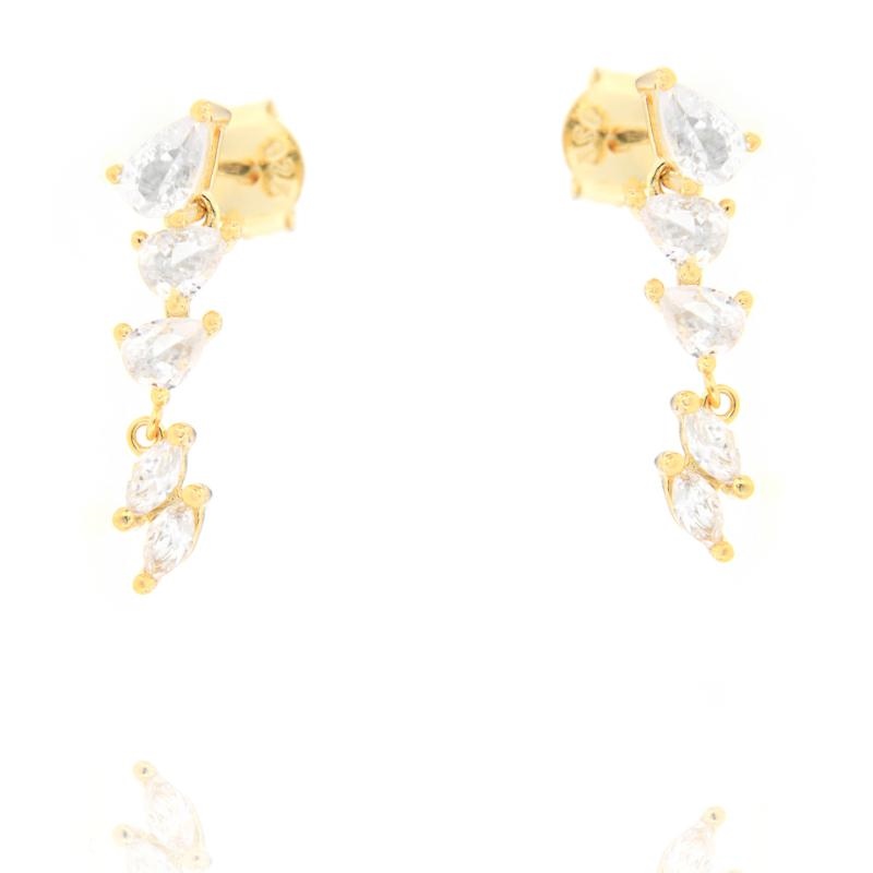ORECCHINO ARGENTO ZIRCONE 3PZ